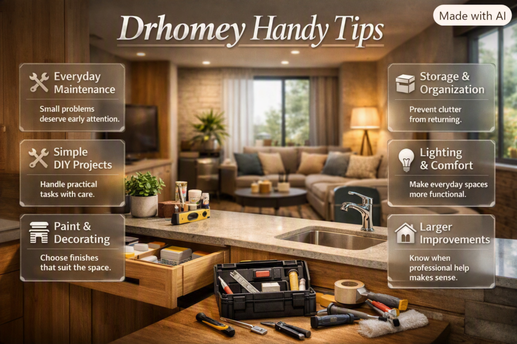 Sustainable interior design featuring durable flooring, meaningful decor, refinished cabinets, comfort, and thoughtful space planning.