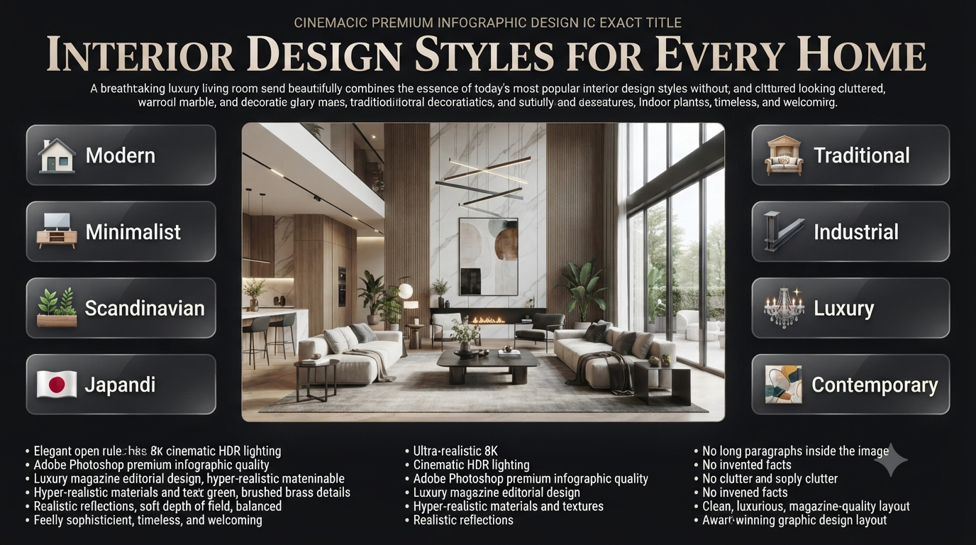 Interior Design Styles for Every Home
