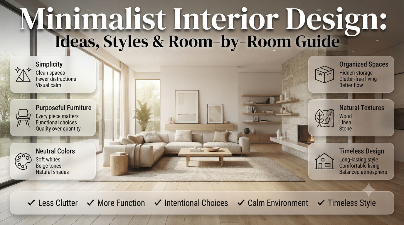Minimalist Interior Design: Ideas, Styles & Room-by-Room Guide