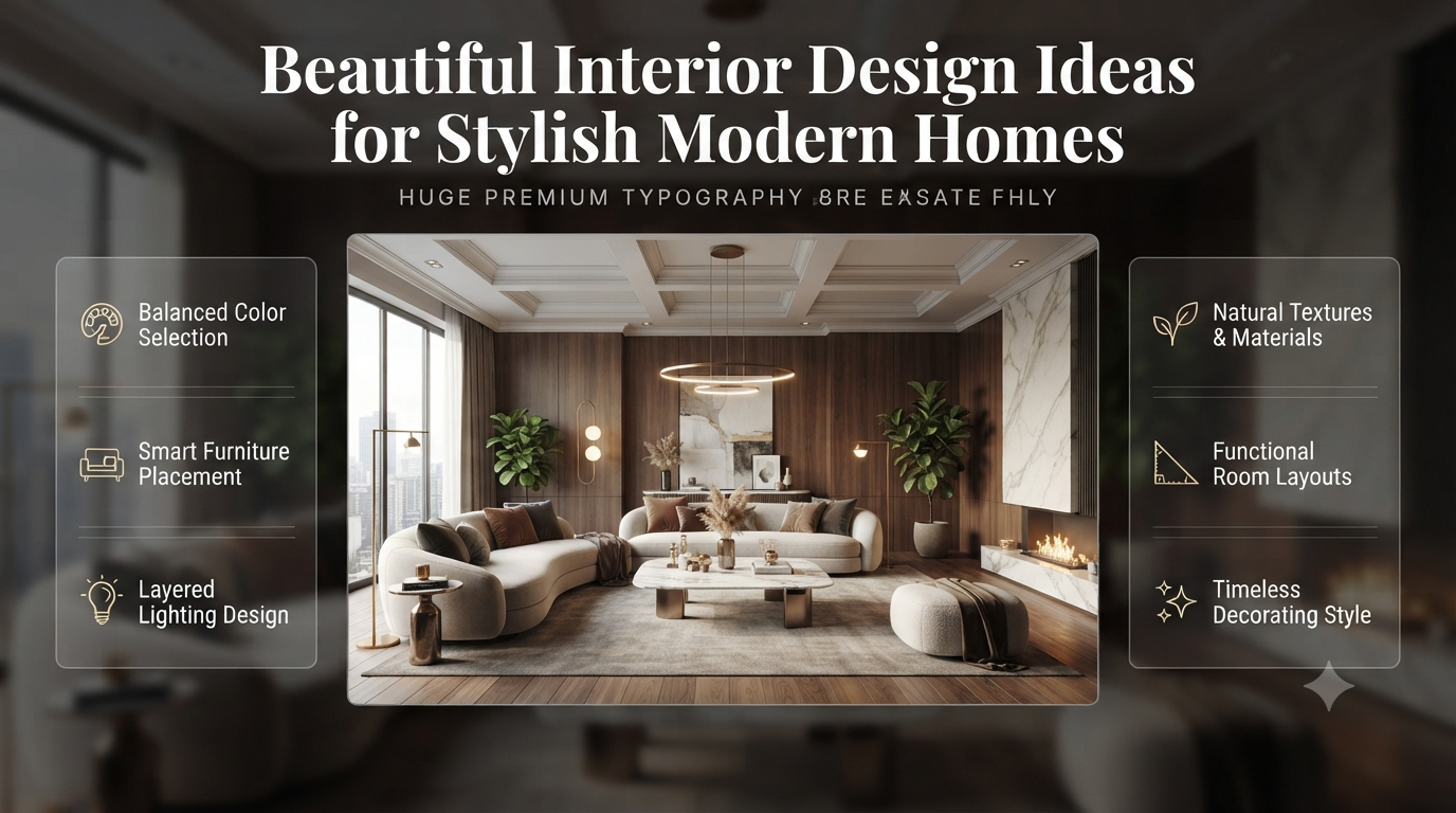 Beautiful Interior Design Ideas For Modern & Stylish Homes