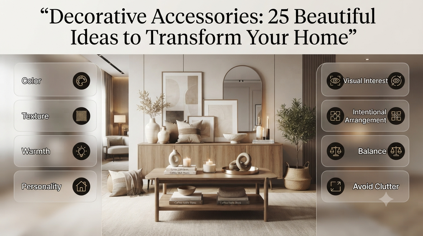 Decorative Accessories: 25 Beautiful Ideas to Transform Your Home