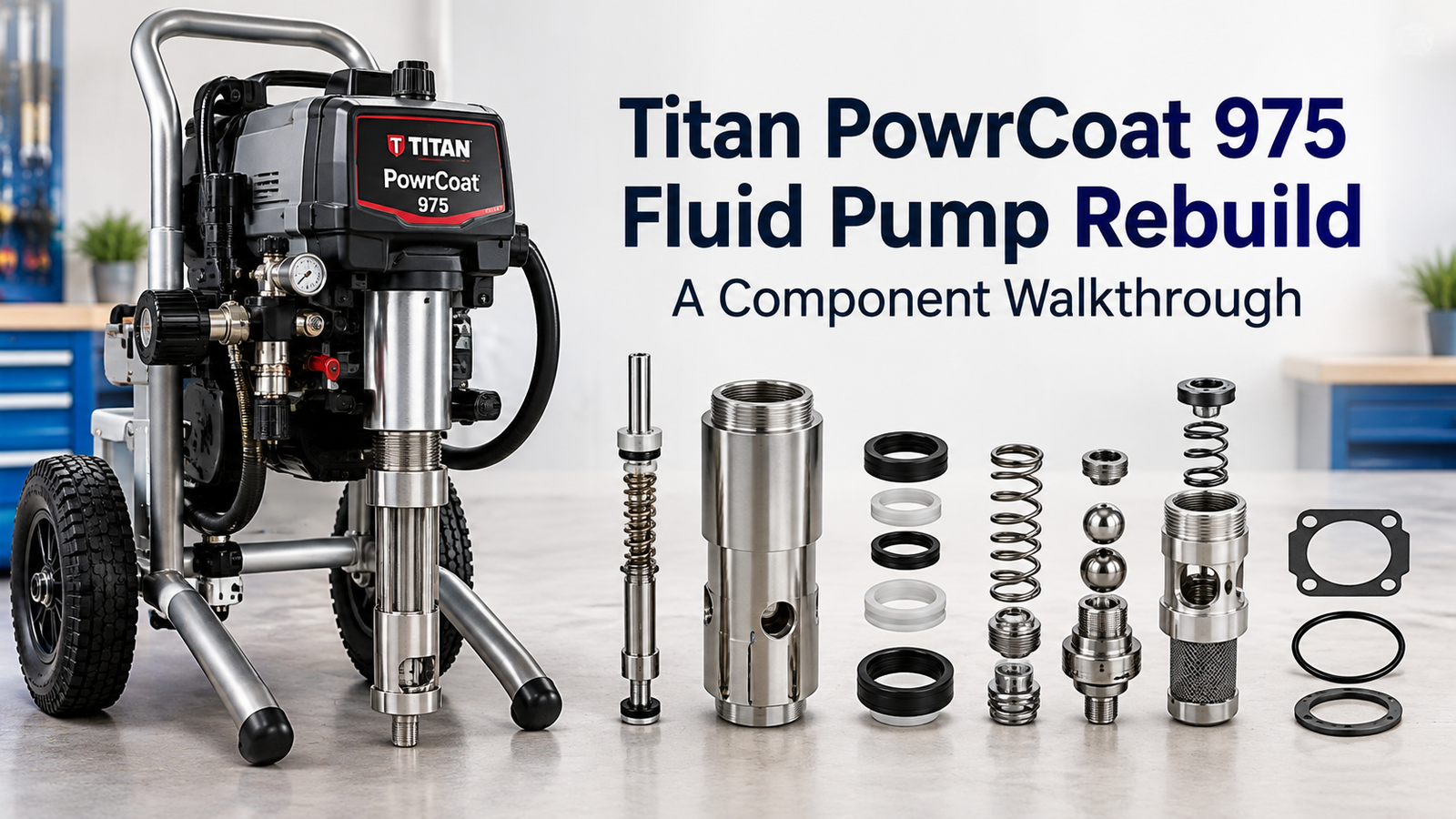 Titan PowrCoat 975 Fluid Pump Rebuild: A Component Walkthrough