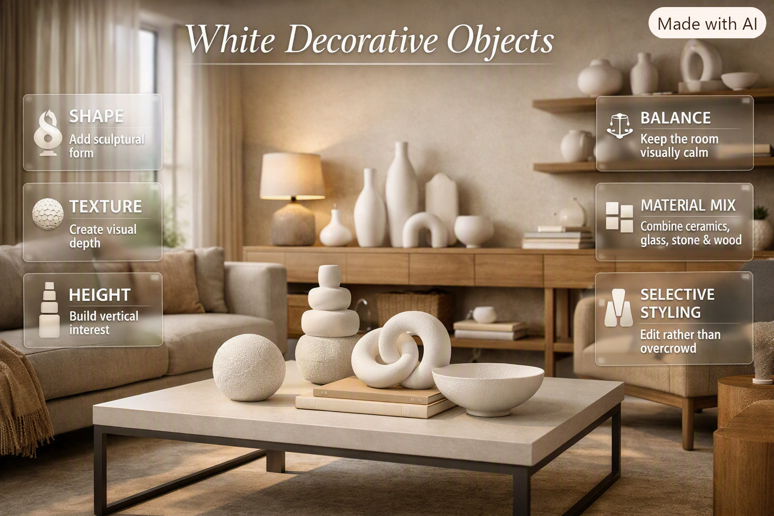 White Decorative Objects