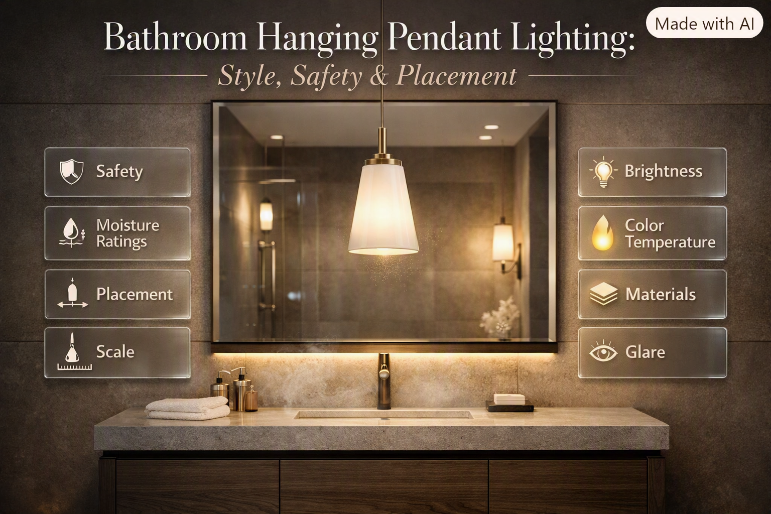 Bathroom Hanging Pendant Lighting