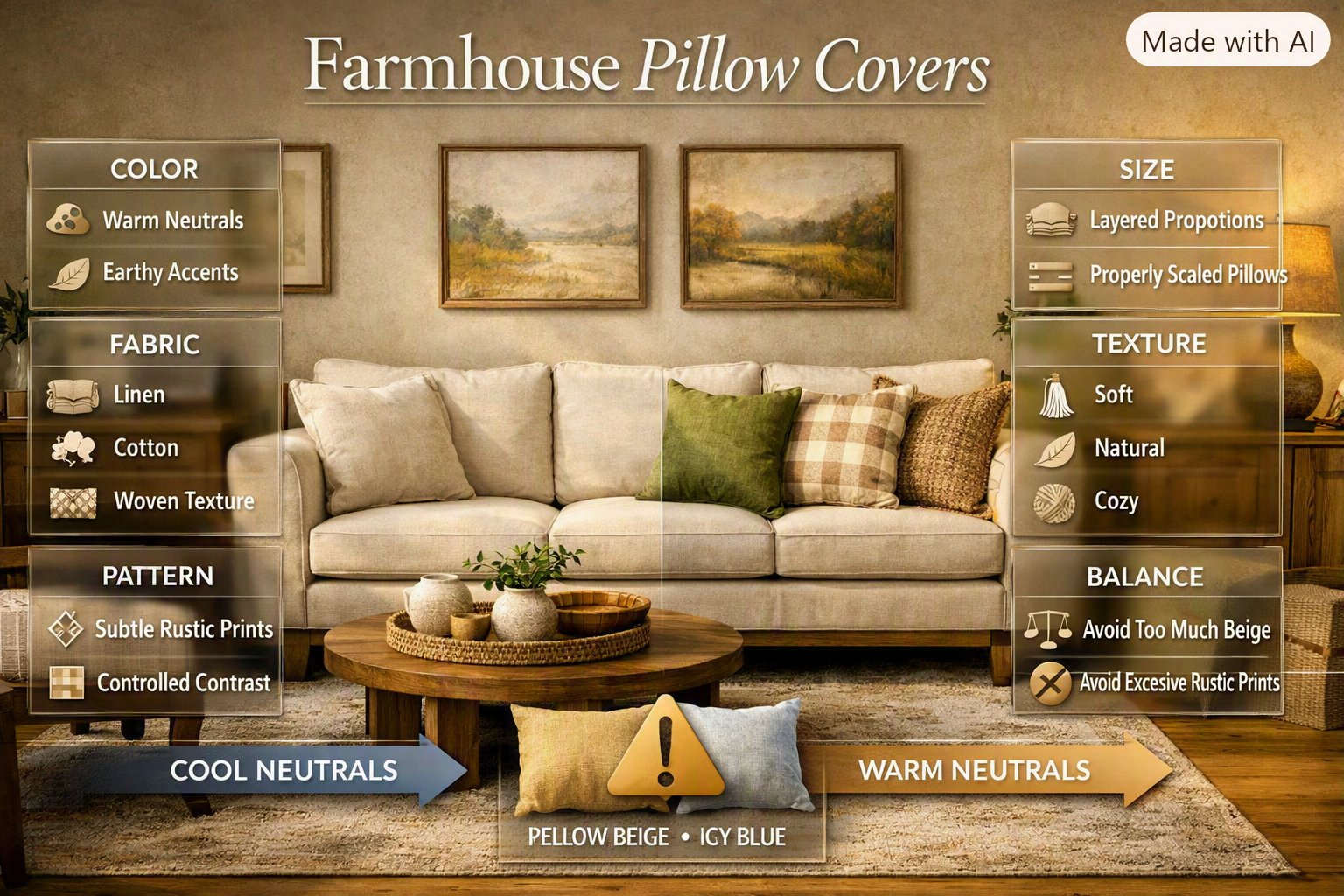 Farmhouse Pillow Covers