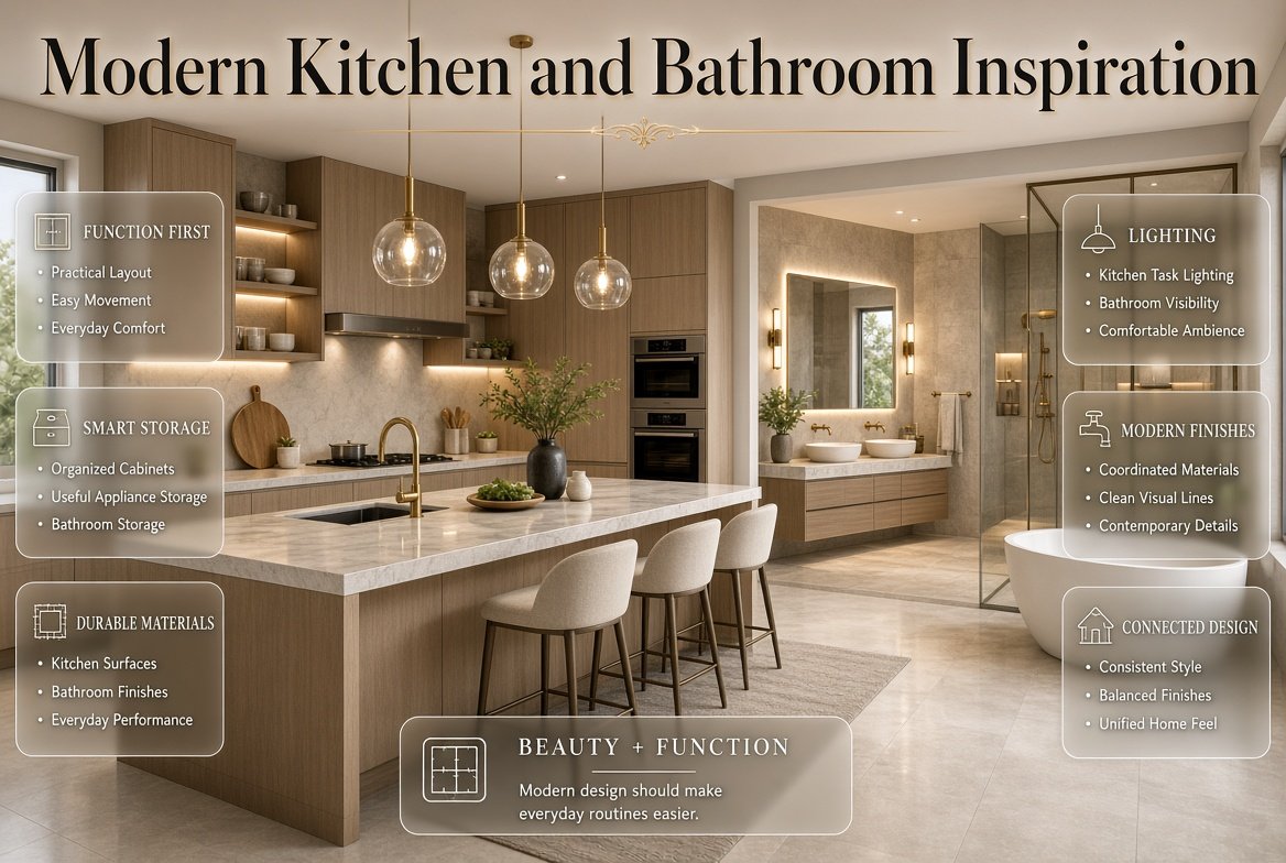 Modern Kitchen and Bathroom Inspiration