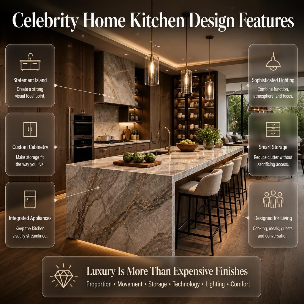 Celebrity Home Kitchen Design Features