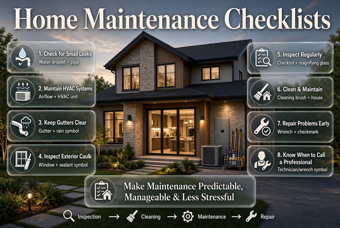 Home Maintenance Checklists