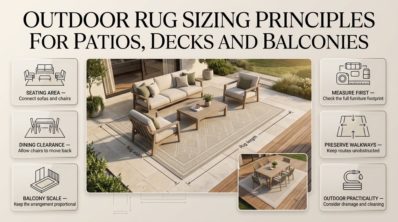 Outdoor Rug Sizing Principles